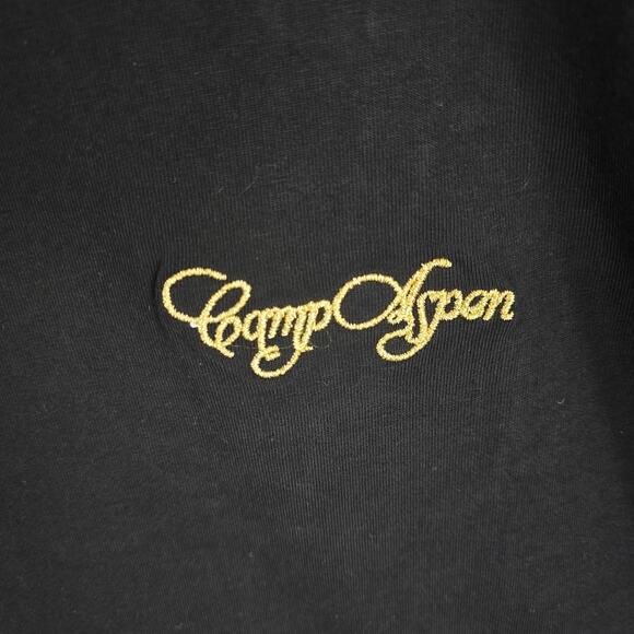 Camp Aspen Snow Leaf T- Shirt Mens Size Large Black NWT Streetwear - Picture 3 of 8